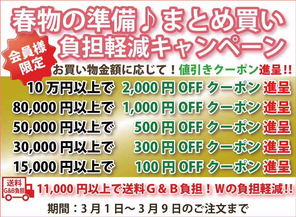 シニアファッションＧ＆Ｂ　高齢者の服　介護服　クーポン　まとめ買い負担軽減キャンペーン