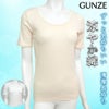 婦人グンゼ涼やか綿100％3分袖インナー<br/>サイズ　Ｍ、Ｌ、ＬＬ