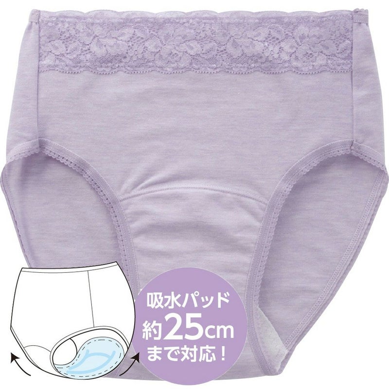 婦人吸水パッド対応ショーツ